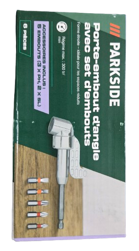 Parkside Right-Angle Bit Holder Set